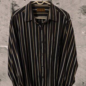 Tasso Elba Stripe Button Down Shirt